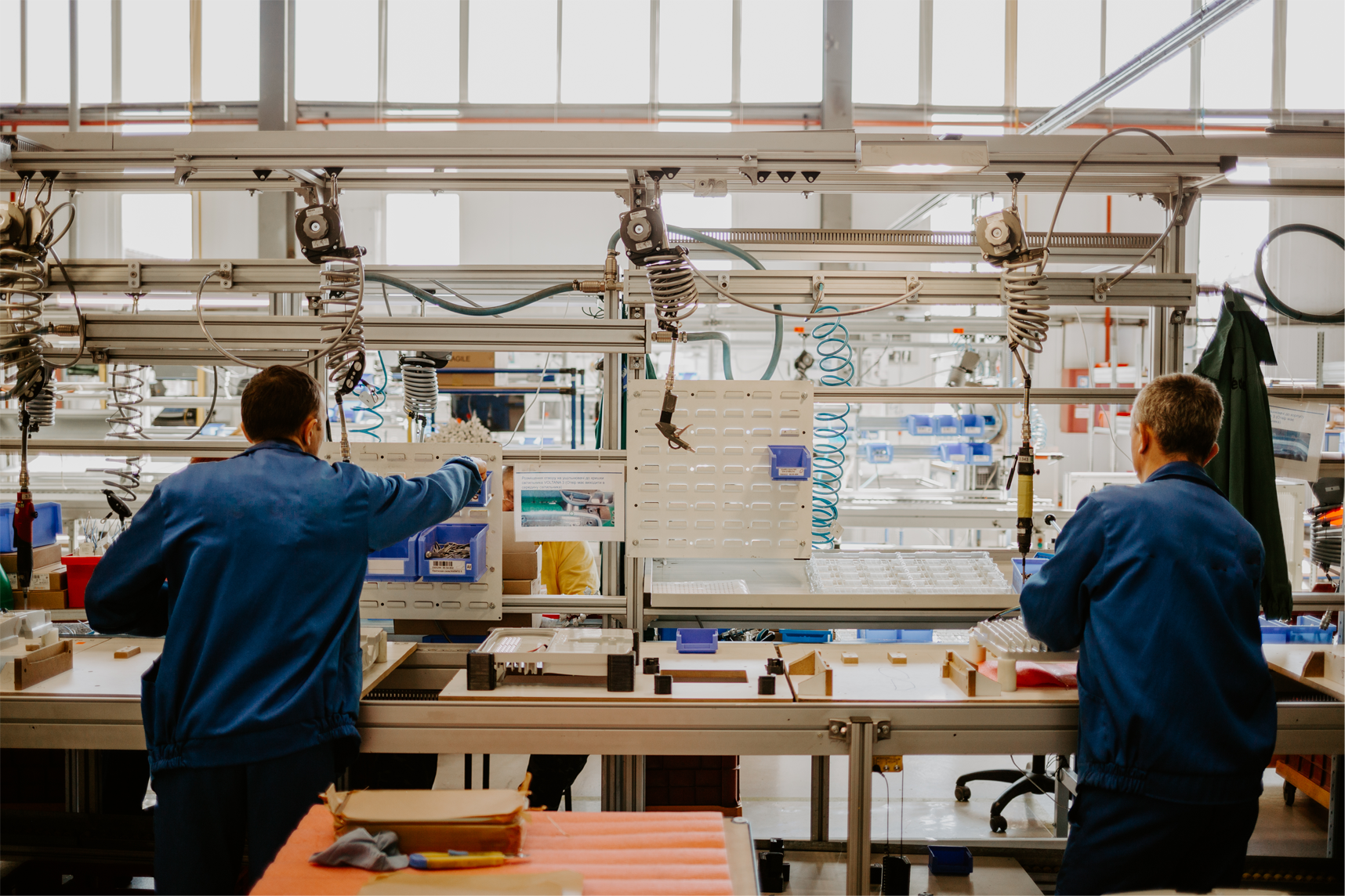 Automation lines and control cabinets